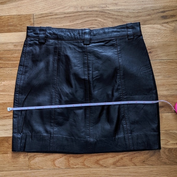 Leather skirt Goth Black - Picture 2 of 6